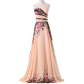 Grace Karin Strapless patrón de flores gasa una línea de vestidos de baile largo CL7503